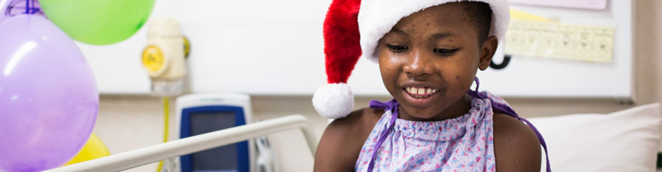 A child that has been treated by Mercy Ship