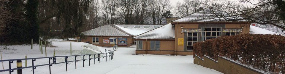 Christ Church Junior School in the snow.