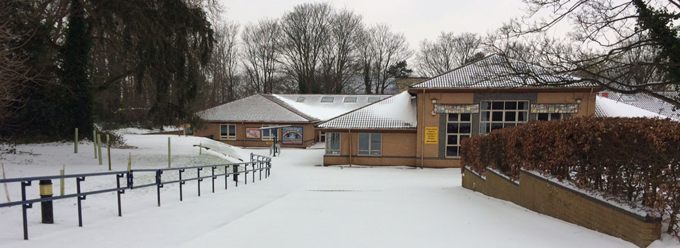 Christ Church Junior School in the snow.